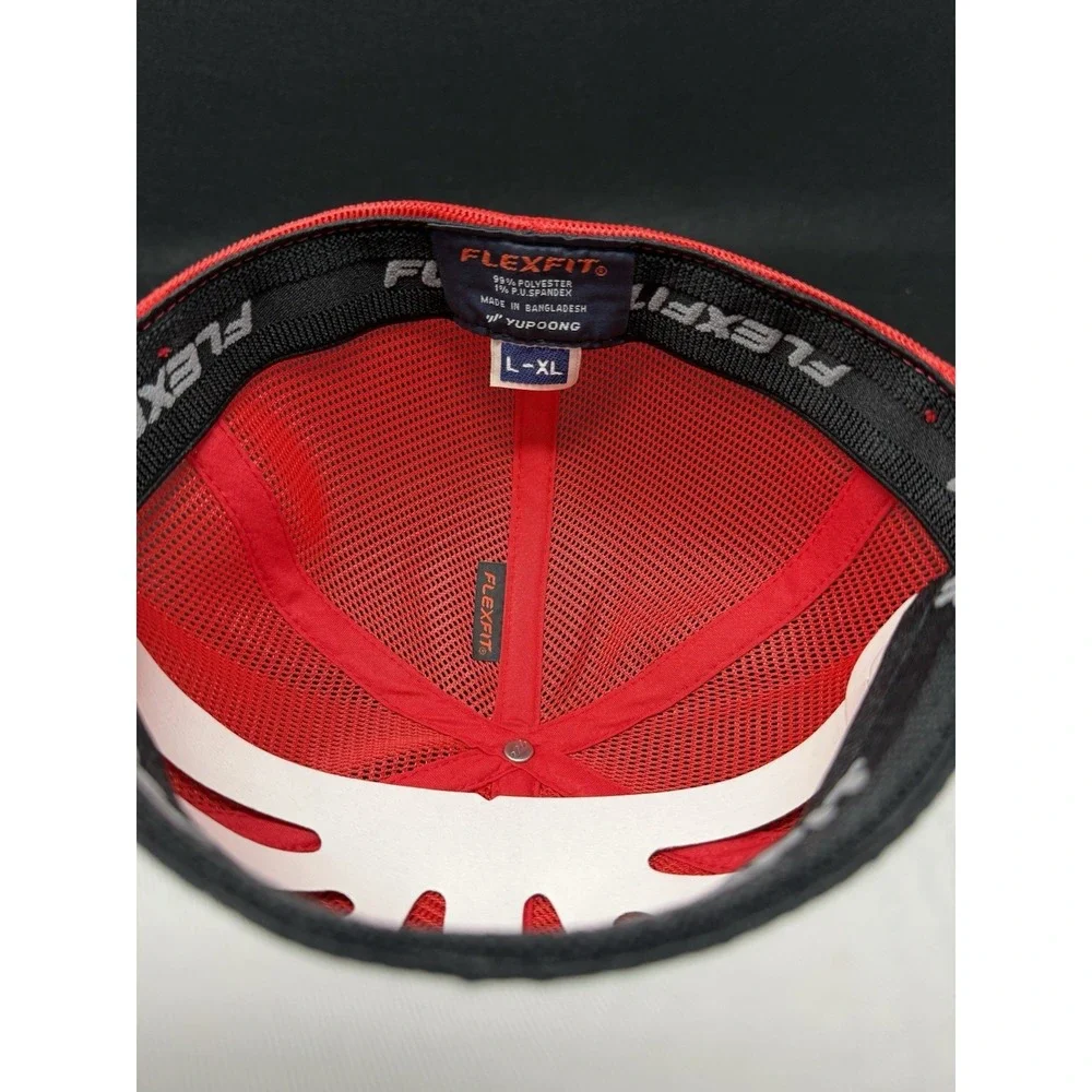 Flexfit Trucker Hat Red Mesh Back Cap L XL Blank Yupoong lot of 6